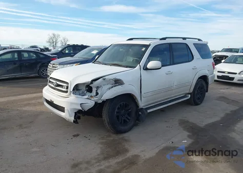 2003 Toyota Sequoia Limited V8 from USA, damaged, VIN 5TDBT48A23S186503